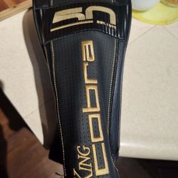 Cobra aero jet, stuff flex, hazardous black shaft, mid size grip, 50th anniversary.