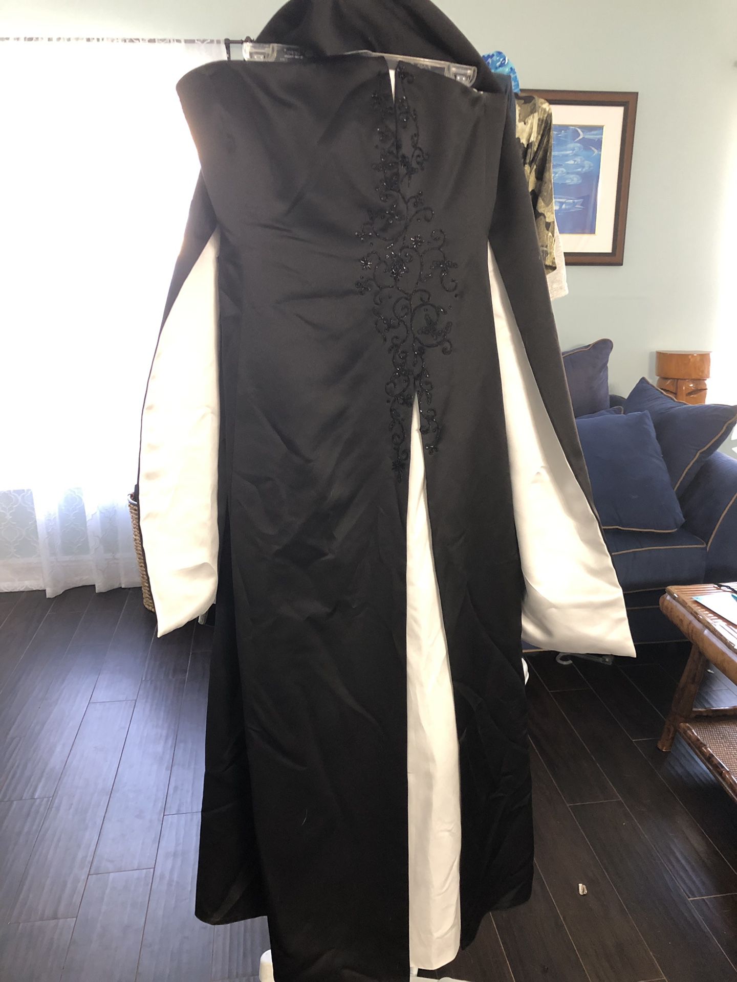Formal Dress black and white sleeveless