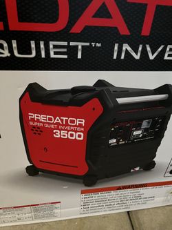 New in box Generator predator 3600 $500 firm