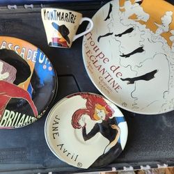 French Looking Porcelain Plates