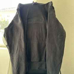 Supreme box logo pullover hoodie black on black