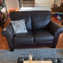 Leather Couch Loveseat 