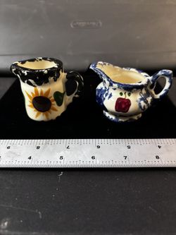 Glazed Ceramic Country Style Creamers