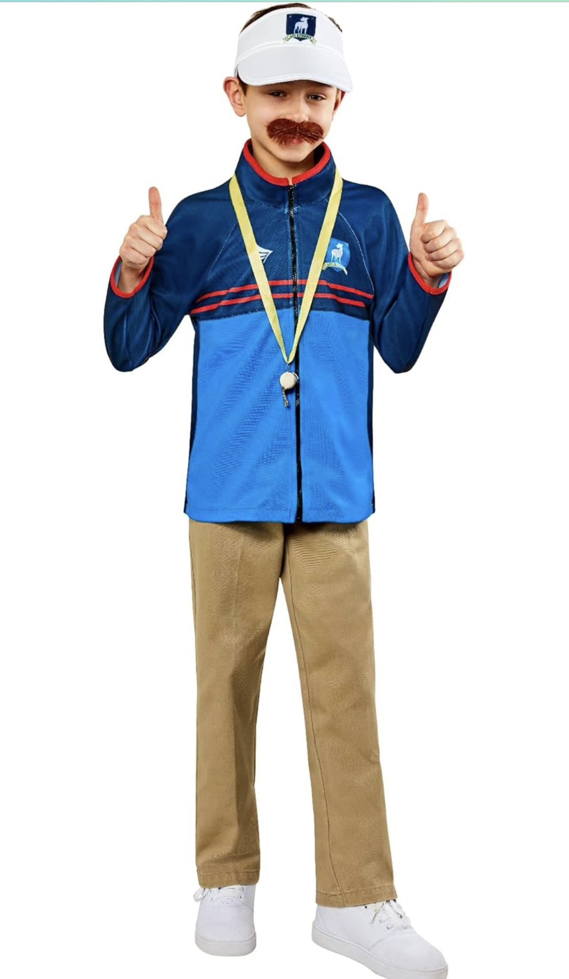 Kids Ted Lasso Costume - Medium 7/8 - Rubies