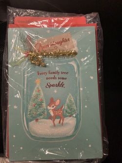 Three new Hallmark Christmas cards for granddaughter