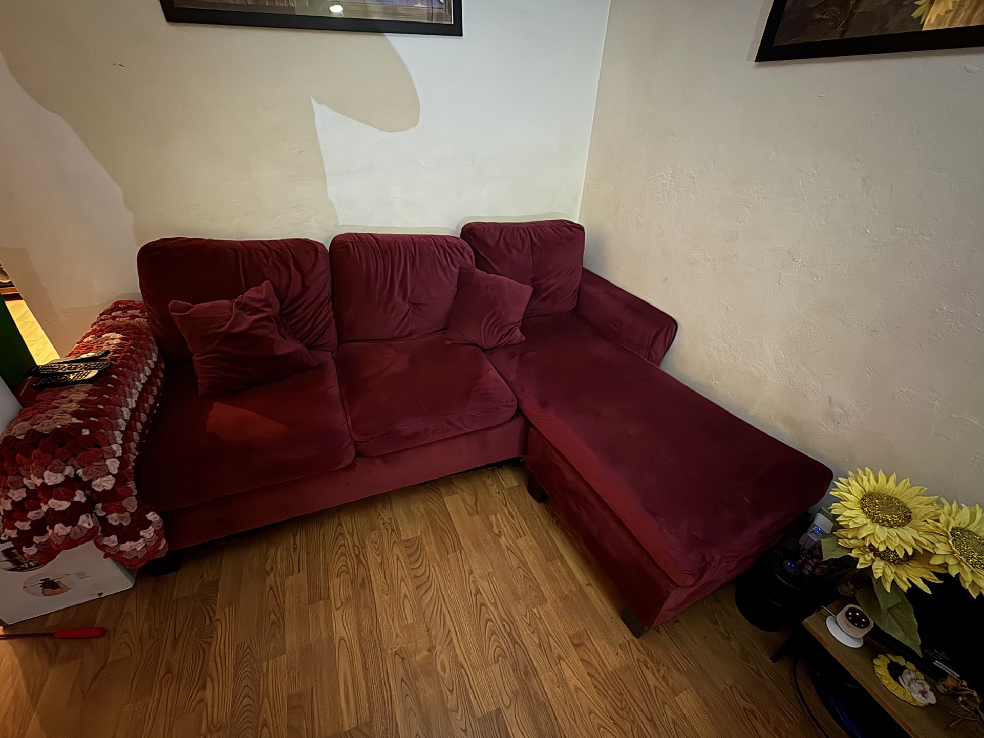 Red Sofa 3 Seater