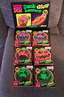 Nee Doh Jack-Glow Lantern Squeeze Toys – 6 Pack