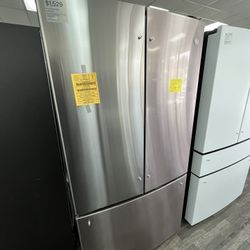 36”W GE French Door Refrigerator 28.7 Cu Ft - One Year Warranty