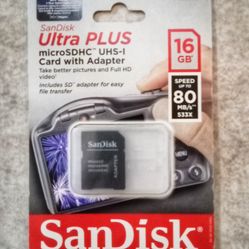 SanDisk Ultra Plus Card With Adapter 