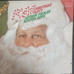 ARTHUR FIEDLER Boston Pops - "Christmas Party" 1979 RCA Reissue AGL1-3436~ EX/EX