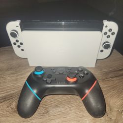 Nintendo Switch OLED and Controller