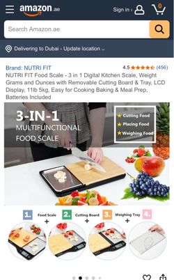 Nutri Fit Digital Kitchen Scale EK2322H