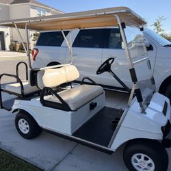 Club Car Silver Standard Electric Golf Cart – New Deep Cycle Batteries