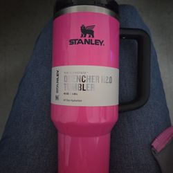Stanley Neon Pink Tumbler 40 Oz