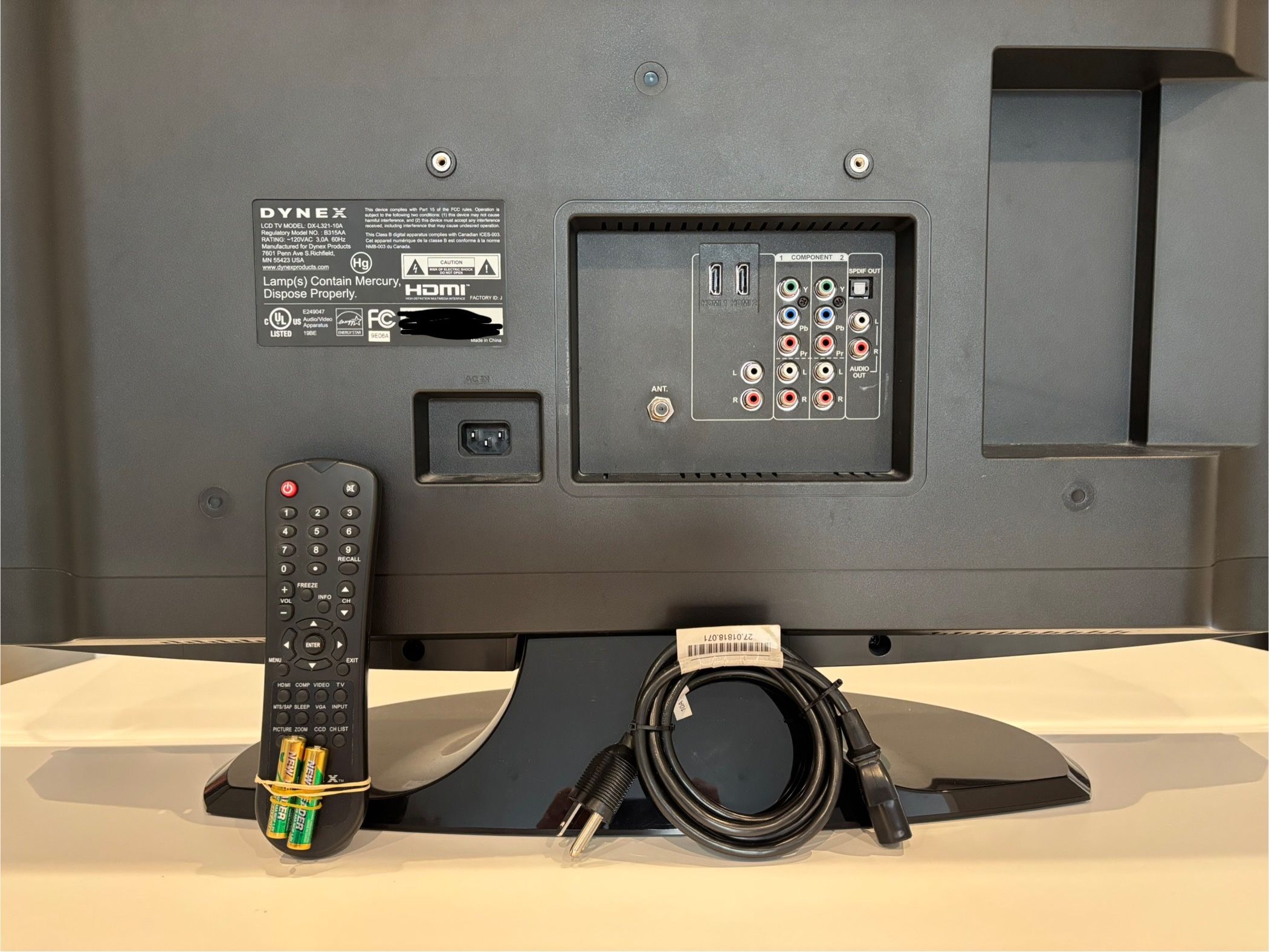 Cavo Di Alimentazione Cavo Spina Muro Per TV DYNEX DX-26L150A11 - Foto 8