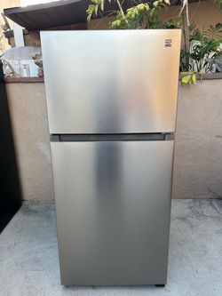 Kenmore Fridge Silver 18cu ft 30x30x66🛑👍3 MONTHS WARRANTY