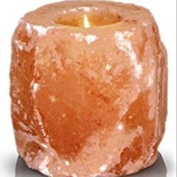 Pink Himalayan Salt Tea Light Candle Holder