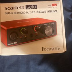 Scarlett Solo 3rd Gen
