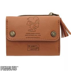 Snoopy Wallet cute cartoon peanuts Charlie Brown caramel PU leather coin money