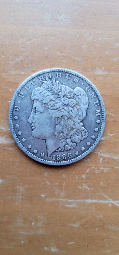 1886 O Morgan Silver Dollar