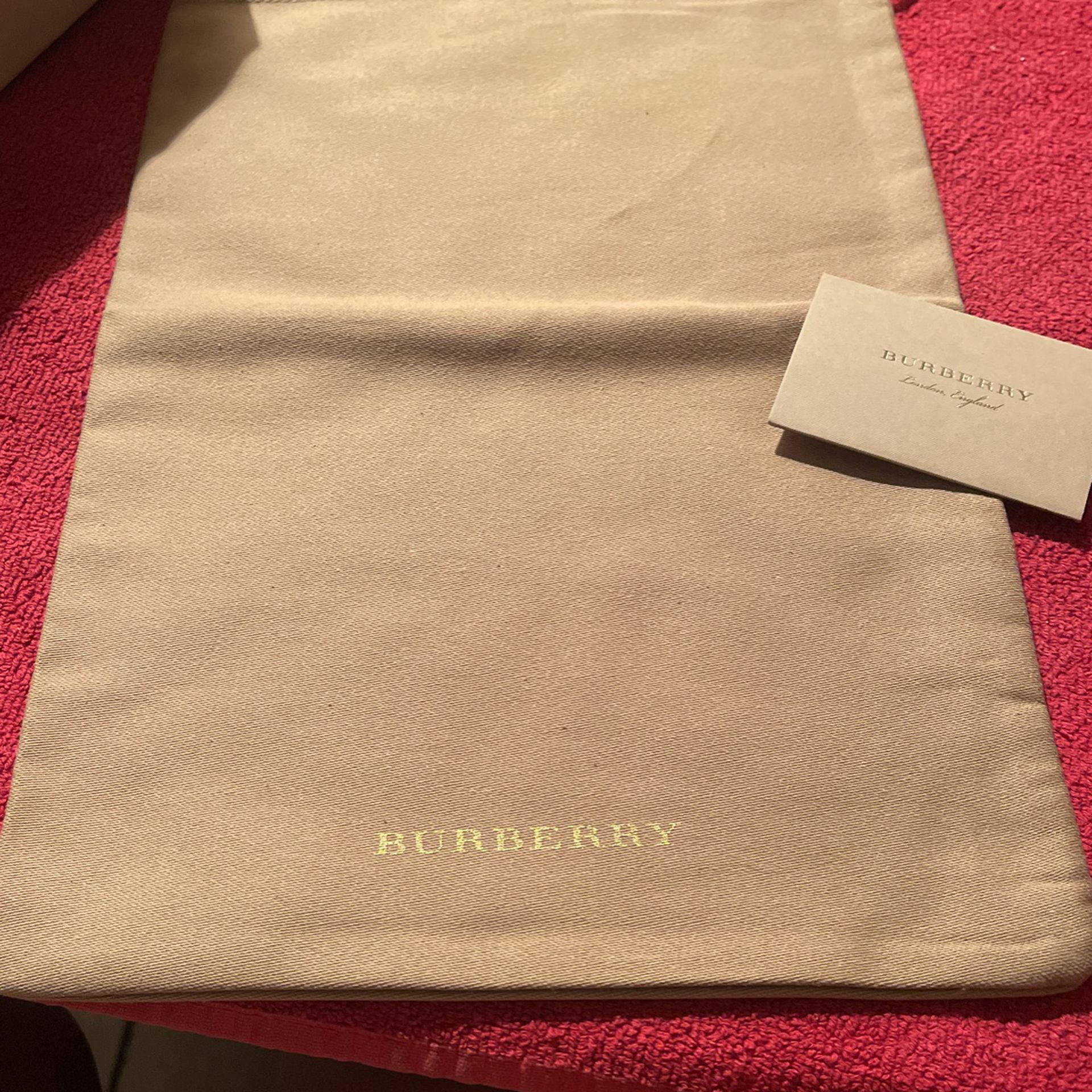  Burberry Dust Bag with Shoe Box