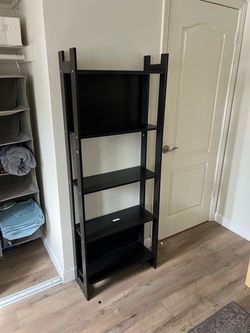 Moving!!!!! Black 4-Tier Bookshelf
