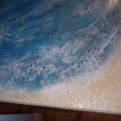 Ocean Wave Theme Epoxy Table 