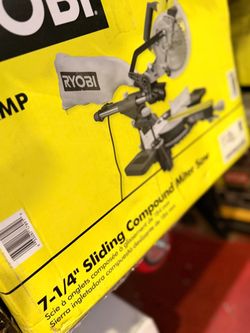 Ryobi sliding miter saw 7-1/4”