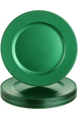 Gerrii Pcs 13" Beaded Charger Plate 24