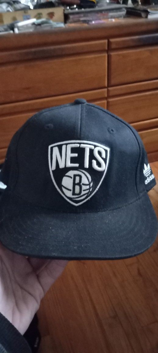 NBA Brooklyn Nets Adidas Fitted Cap Size 7 3/8