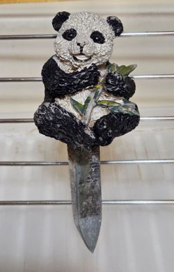 Panda Bear Flower Pot Stake