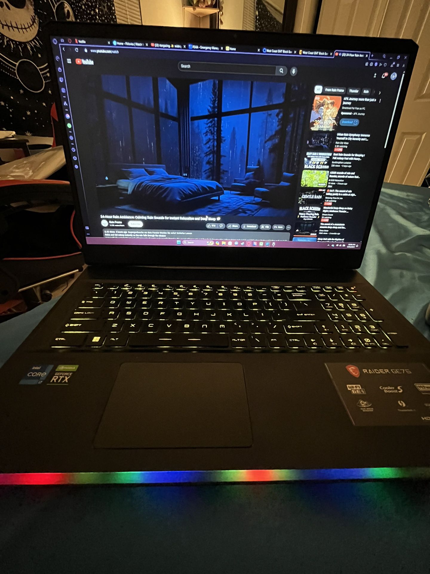 MSI Gaming Laptop I7-12700H, Nvidia 3060, 16GB ram, 1TB, 144hz display