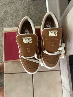 Chunky light brown vans