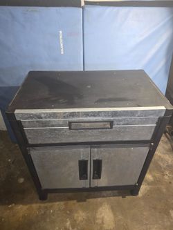 Garage Storage Cabinet with Drawer 18"×30"×34"
