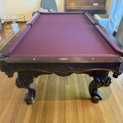 Pool Table 8ft ( Free Delivery & Set Up & New Color Felt Of Your Choice )