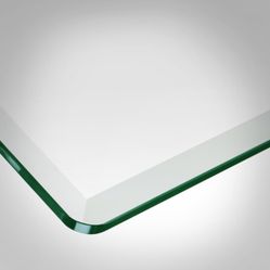 30x60” 3/4 Thick Rectangular Glass Table Top With 1” Bevel