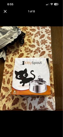 Cat Drinking Fountain Bowl