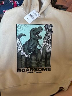 Roarsome Good Times Dinosaur Graphic Hoodie
