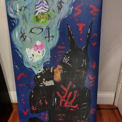 24x36 in Playboi Carti painting large
