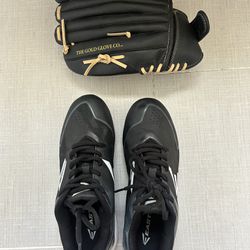 Baseball / Softball Cleats & Mitt in Great Condition - Can be sold together or Separately