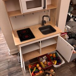 Kids Play Kitchen + Food Accessories