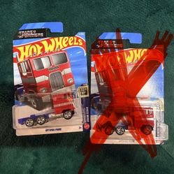 Hotwheels Optimus prime