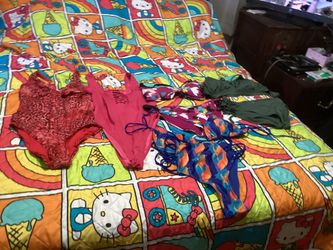 Women Bathing Suits Size Large Lot Of 5