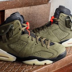 Jordan 6 olive green deals