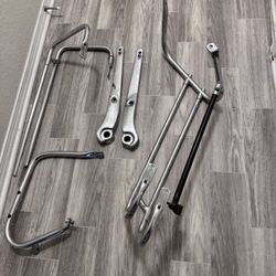 Parts of Harley Davidson,  Saddlebag Bag Mount, Fender Strut Rail Set, Saddle Bag Rail, Trim Rail