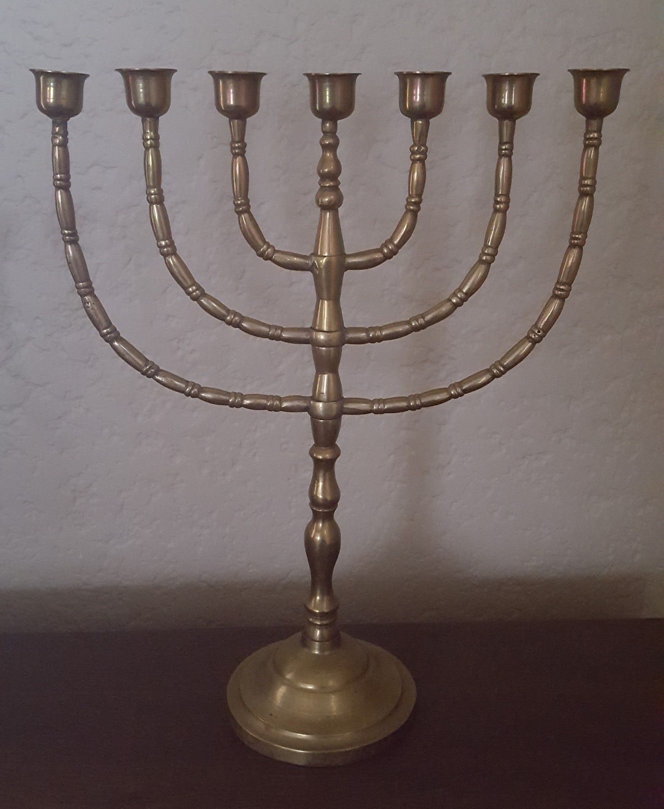 Brass Menorrah Jewish Candelabra