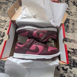 Nike Dunk Burgandy Crush . Size 10 Brand New.