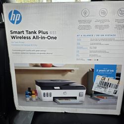 HP Smart Tank 651 Wireless All-In-One Color Refillable Supertank Printer, Scanner, Copier (7XV38A)