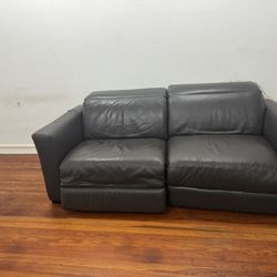 Real Leather Recliner - Must Go Today 