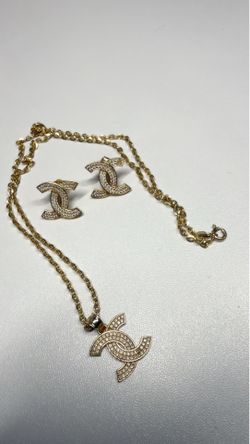 Set de cadena y aretes oro 14K
